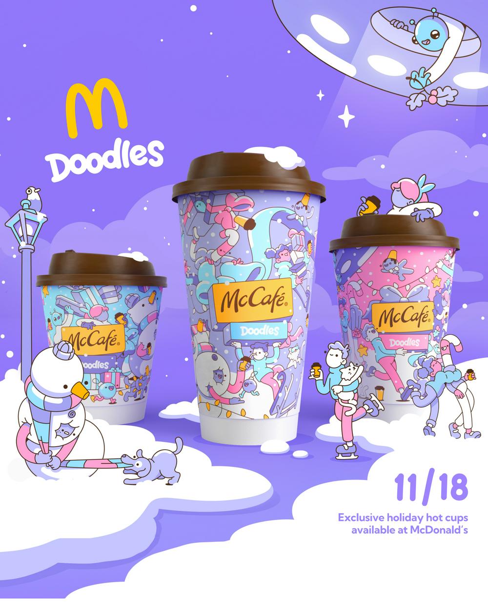 麦当劳与Doodles携手合作推出限量收藏杯与在线促销活动，跨界合作的魅力与创新力量